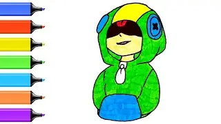 Как нарисовать Леона из brawl stars