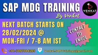 Watch 👉 SAP MDG Live DEMO | 10th Feb'24 💻 || Next batch will start on 28th Feb'24 📅