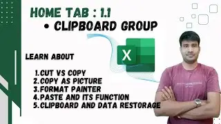 Understanding the Clipboard Group in Microsoft Excel | Tips & Tricks | Pardeep Kataria, COL