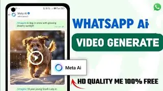 How to use | whatsapp meta AI |for generate AI image & videos in telugu