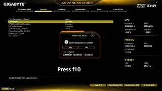 How to Enable Virtualization in Gigabyte UEFI Bios