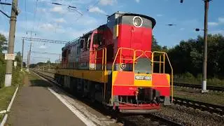 ЧМЭ3т-6901 резервом проследует станцию Белые Берега
