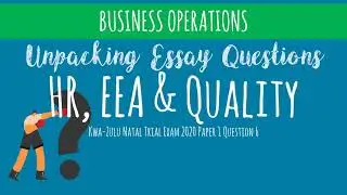 ESSAY TUTORIAL ON QUALITY, HR & EEA