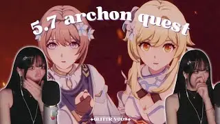 GLITTR GETS OVERWHELMED BY THE BIGGEST GENSHIN LORE DROPS (5.7 FULL Story Reaction) | Genshin Impact