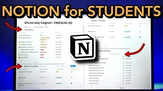 How I use NOTION as a STUDENT | How to use Notion for High School Students (All-in-One/Minimalist)