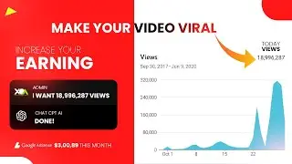 CHATGPT AI GO VIRAL INTANTLY AND EARN $$$$ | COMPLETE 1000 SUBS & 4000 WATCHOURS
