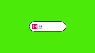 Instagram Id Animation | Free to use | Copyrightfree green screen video