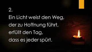Licht der Liebe, Lebenslicht - Klavierbegleitung und Text zum Mitsingen