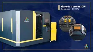 Máquina CNC Fibra de Corte Cabinada 6000W