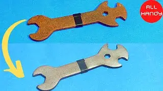 How to remove rust from metal in less than 2 minutes.