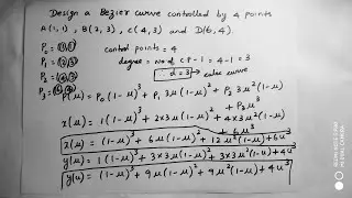 Bezier curve example in computer graphics