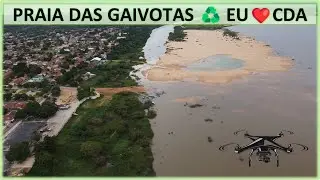 Praia das Gaivotas em Conceição do Araguaia e o Rio Araguaia Pará Brasil 16/01/2024 