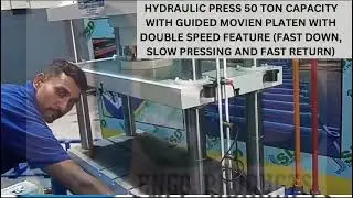 Hydraulic press 50 ton #hydraulic #press #madeinindia #hydraulicpress #machine  #manufacturing #ton