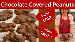 Crockpot Chocolate Covered Peanut Clusters