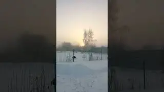 Зимний туман. На Урале мороз!
