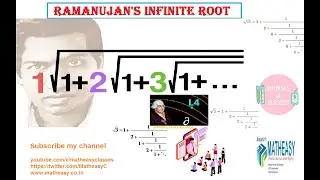 #RamanujanNo #infiniteseries #infinitesquareroot #squareroot #Numbersystem #sscBank #infiniteNested