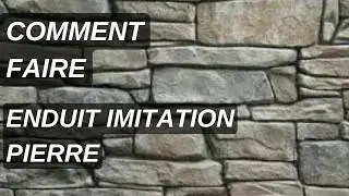 Comment faire MUR en FAUSSES PIERRE Mur de pierre imitation mur de pierre en ciment aspect pierre. I
