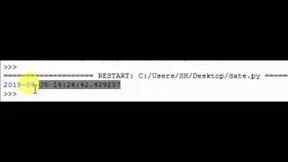 How to get date and time in python programming