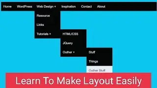 Create Navigation Bar Using CSS Flex Box | Web Development #html #css #flexbox