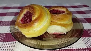 Сладкие БУЛОЧКИ и Пирожки с творогом и БРУСНИКОЙ!