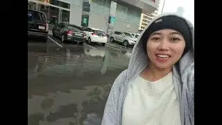 Banjir di abudhabi setelah di guyur hujan 2hri 2  malam