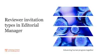 Reviewer invitation types in Editorial Manager