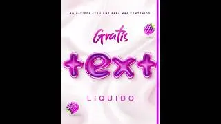 Cómo crear TEXTO LÍQUIDO en 