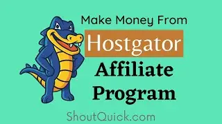 How to Create a affiliate account in Hostgator | ShoutQuick