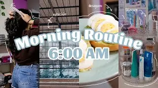 ⛅6AM Rutina de mañana en vacaciones🌊natación,skincare, organización✨