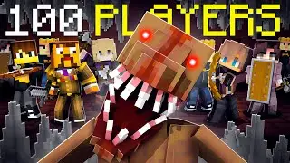 100 Players Survive a DWELLER in Hardcore Minecraft...