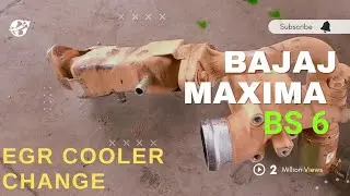 Bajaj Maxima EGR Cooler Coolant Leaked || Bajaj Maxim Xwide Bs6 EGR Cooler Change |Bajaj Re Official