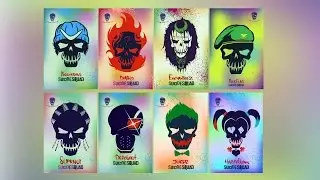 Suicide Squad drawing in illustrator