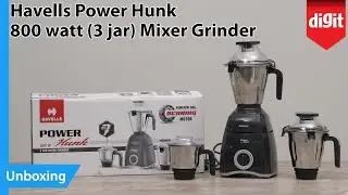 Havells Power Hunk 800 watt 3 jar Mixer Grinder Unboxing