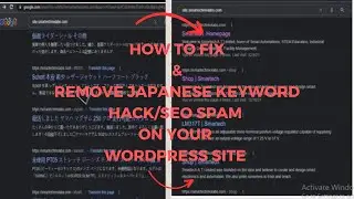 How to Fix/Remove Japanese Keyword Hack/Japanese SEO Spam Free