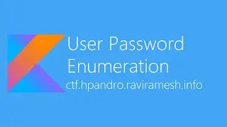User Password Enumeration - hpAndro Vulnerable Application Challenge
