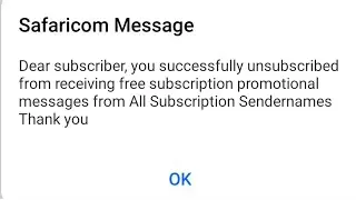 How to Stop Promotional Message Safaricom|| Deactivate Unwanted Subscription Messages Safaricom