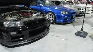 Streets of japan car meet (3 R34 GTR'S)