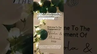 The engagement party of Nicola and Michael. 