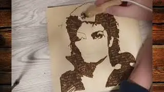 Michael jackson   Wood burning