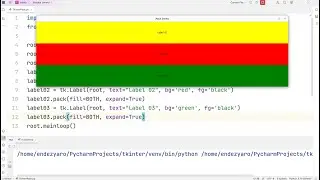 How To create Multiple frames using Pack Manager in Your Tkinter App