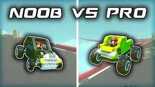 NOOB vs PRO: EPIC Downhill Gravity Race (Scrap Mechanic Gameplay)