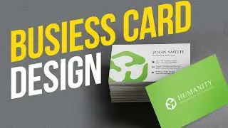 Business Card  in  Photoshop  in minutes