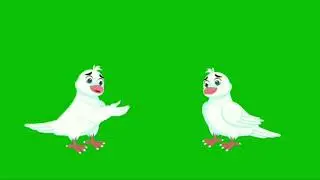 Green screen cartoon bird || green screen bird flying || green screen kabutar ||(read description)