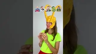 Emoji Best Challenge Superheroes #Shorts by Anna Kova