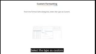 Part 3.2- Introduction to Custom formatting| Excel course
