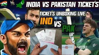 Unboxing India vs Pakistan tickets of cricket world cup 2023 