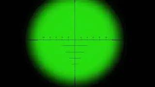 Sniper viewfinder Green Screen || GreenScreen