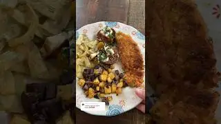 Garden to table meal using my harvest #gardentotable #harvest #gardenfresh #growyourownfood #garden