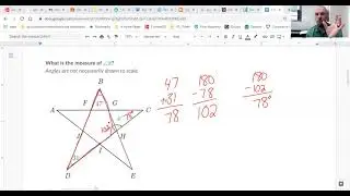 P Khan Finding missing angles using triangles