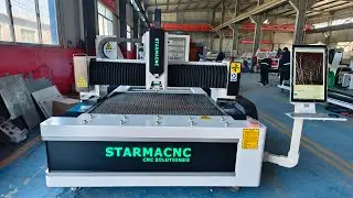 STARMA LASER 1500W 2000W fiber laser cutting machine for cutting aluminum copper steel and stainless